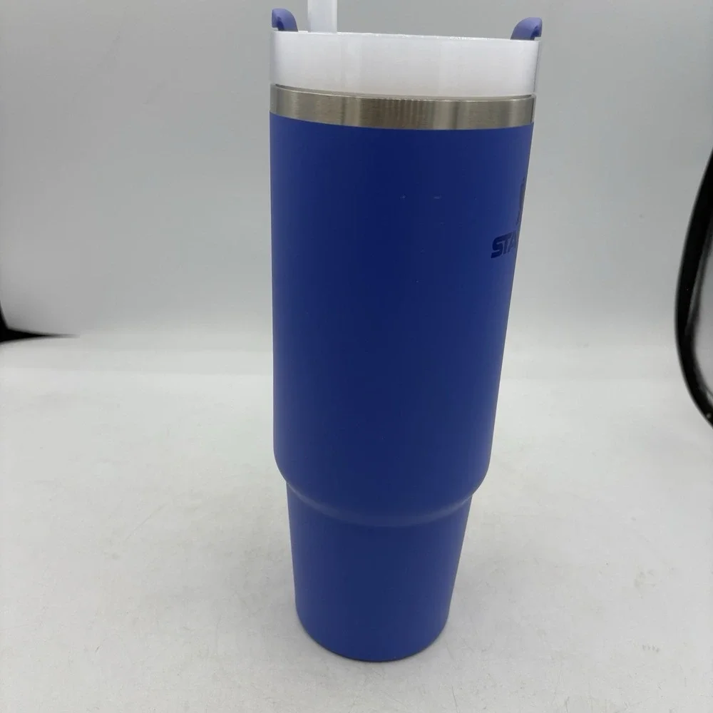 Stanley Quencher H2.0 Tumbler Travel Mug Hot & Cold 30 oz Iris Blue w Lid Straw - Picture 4 of 9
